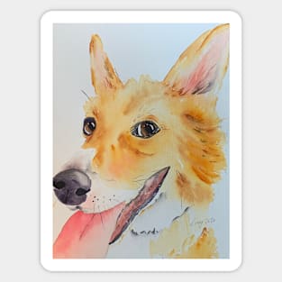 Burton the Corgi Sticker